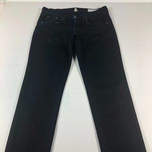Rag & Bone Jeans Women's 26 Skinny Fit Ankle Coal Dark Black Stretch Denim #2